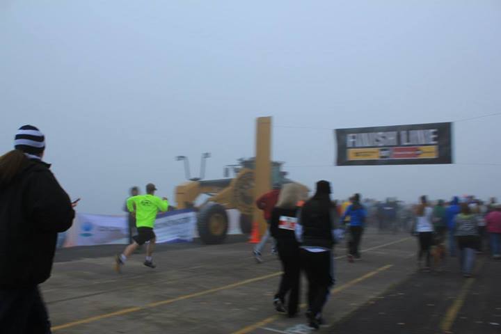 Finishing the Race (in bright yellow)