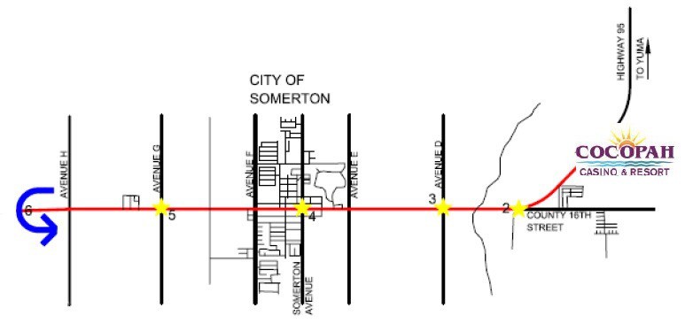 Yuma Half Marathon Map