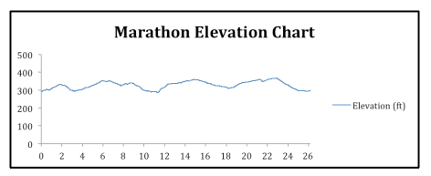 BCS Marathon Elevation Map