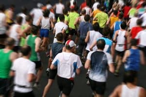 Marathon Quotes: Joggers racing a marathon competition