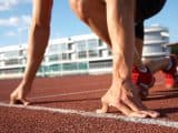 runner at start line