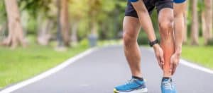 Why Do My Shins Hurt When I Run: Young adult male with shin splints
