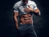 male with abs