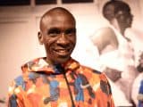 Kenyan runner Eliud Kipchoge attends a promotional event for Nike in Hong Kong, China, 12 November 2018.
