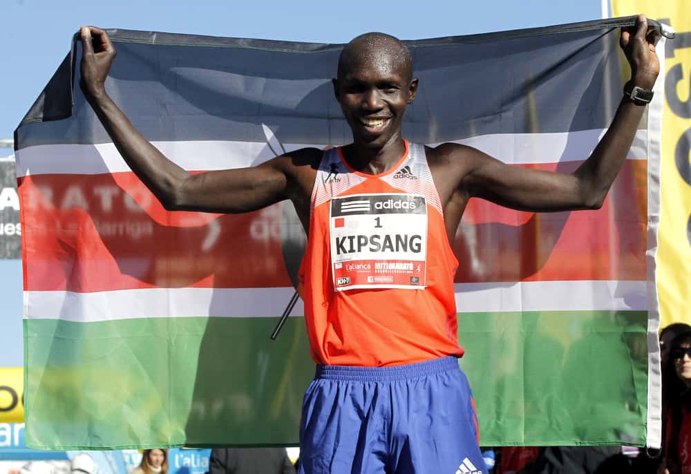 best marathon runners: Kenyan athlete Wilson Kipsang