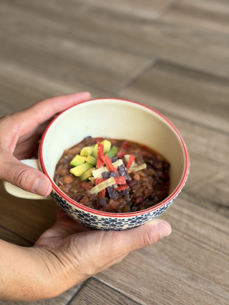 Three-Bean Vegetarian Chili